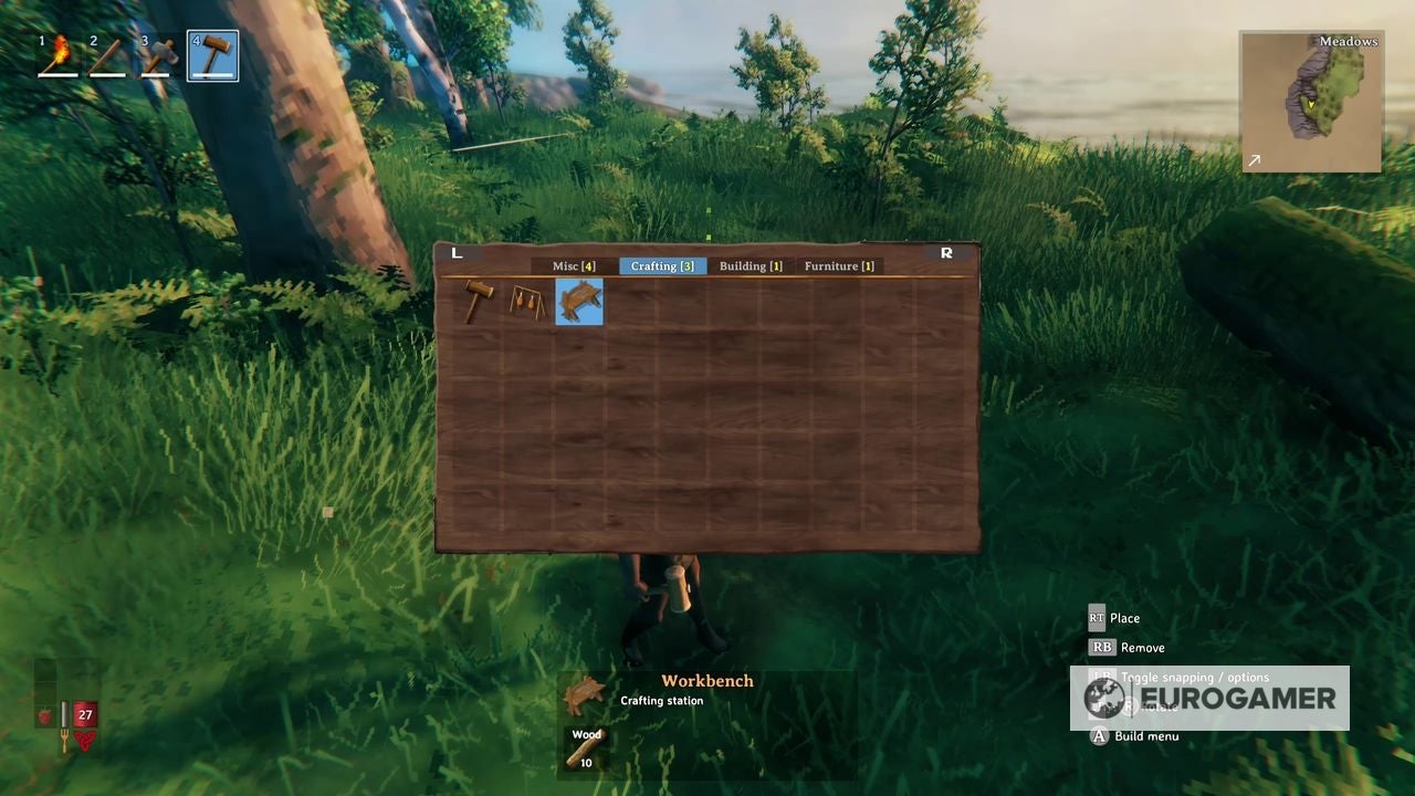 Valheim workbench How to make and upgrade workbenches to higher levels explained